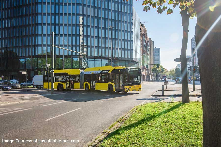 استفاده از اتوبوس برقی در شهرهای بزرگ
