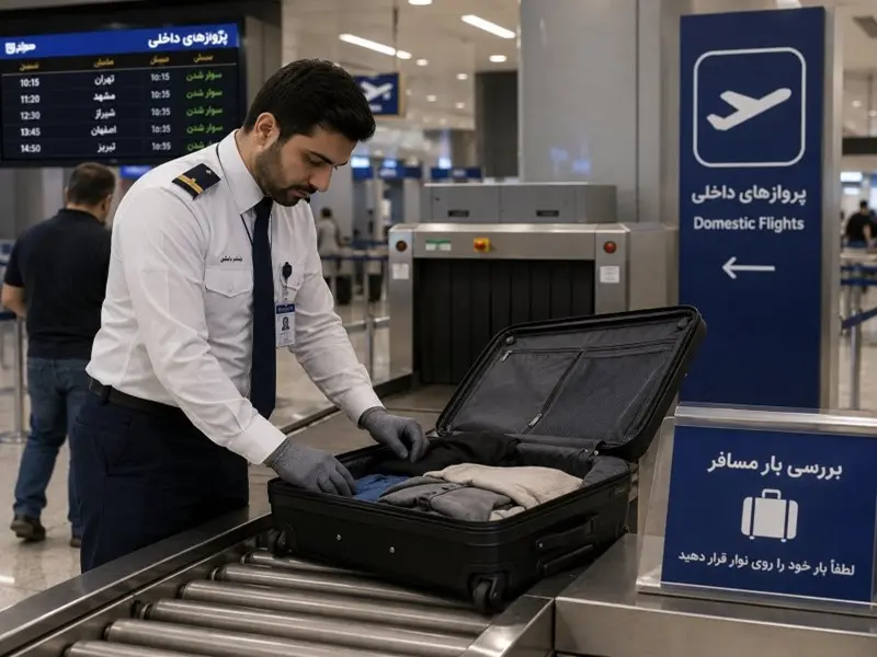 بررسی بار مسافر قبل از پرواز