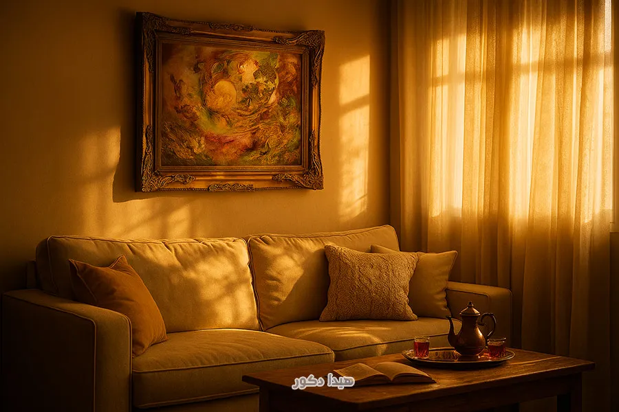 تابلو فرش در پذیرایی