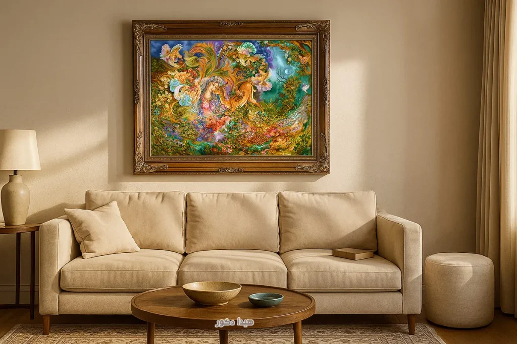 تابلو فرش مینیاتور