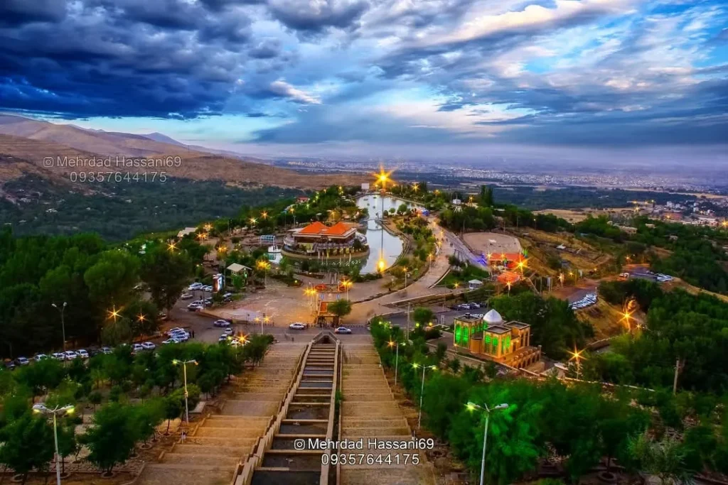 تپه عباس آباد همدان و دریاچه مصنوعی آن