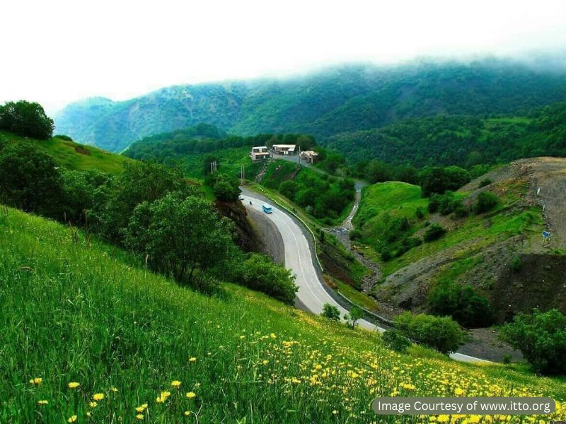 جاده مهاباد به سمت سردشت