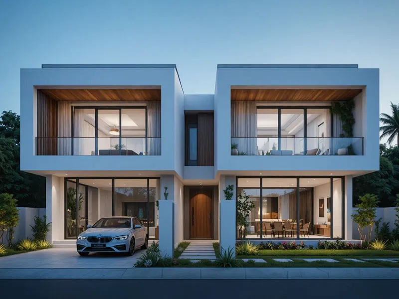 طراحی ویلا ساده