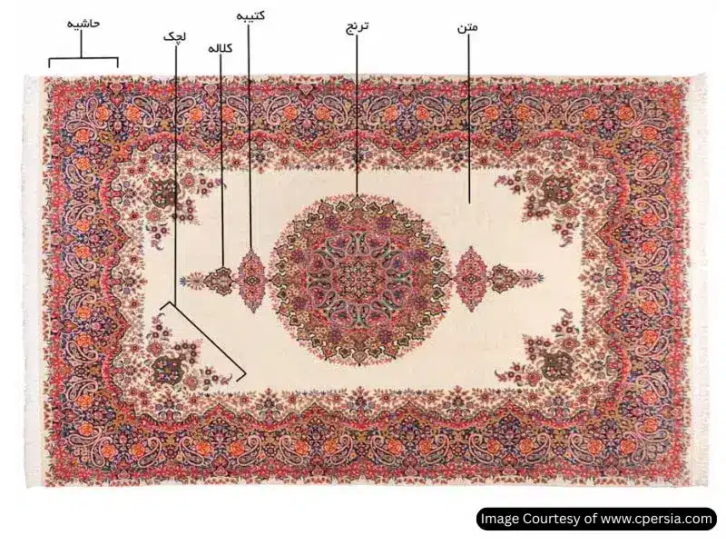 فرش لچک ترنجی