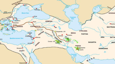 تاریخ هخامنشیان و نقشه حکومت ایران در آن زمان