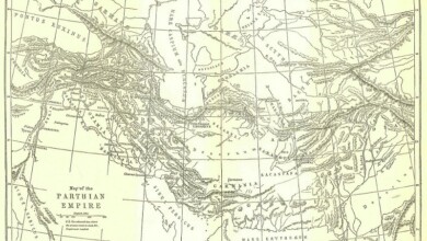 نقشه حکومت اشکانیان: تاریخ پارت ها