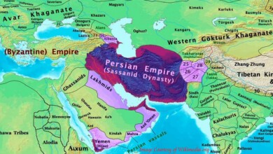 نقشه ایران در تاریخ ساسانیان