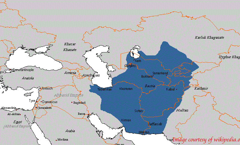 نقشه تاریخ سامانیان