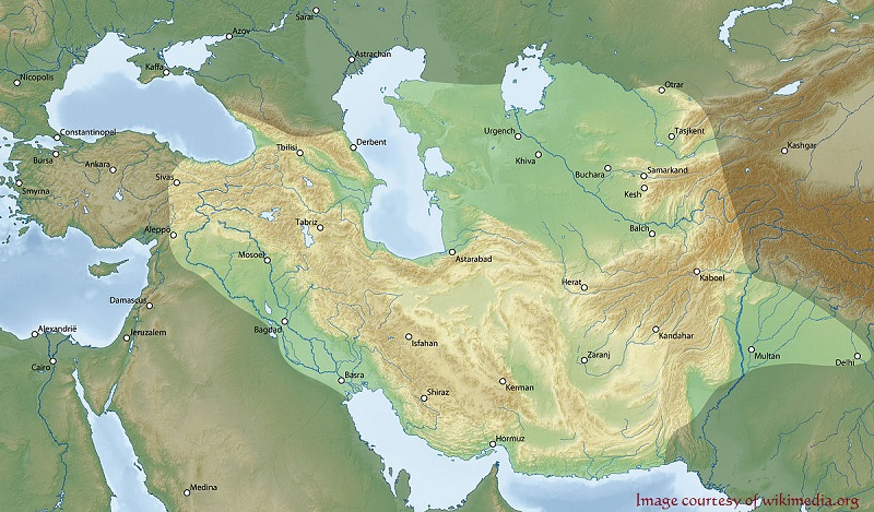 نقشه تاریخ تیموریان