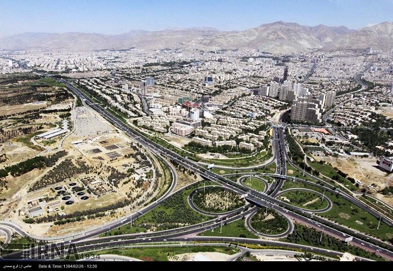 جاهای دیدنی تهران: عکس هوایی