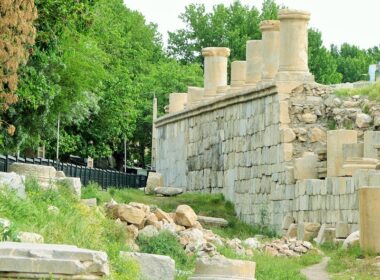 ستون های معبد آناهیتای کنگاور