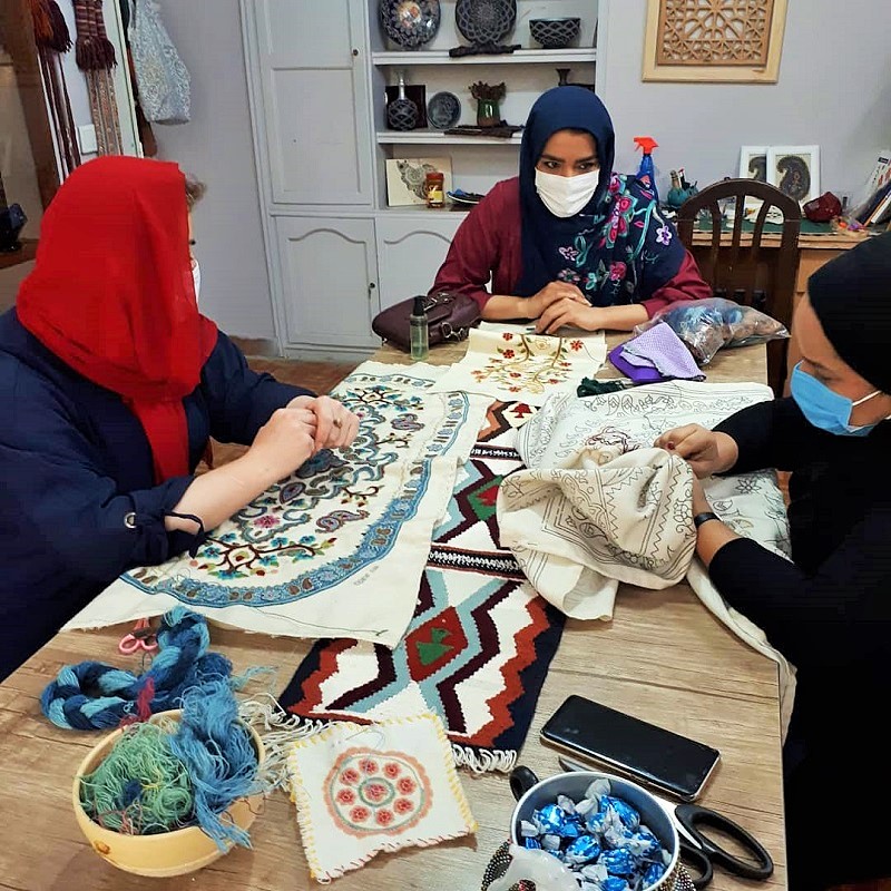 صنایع دستی پته دوزی محلی