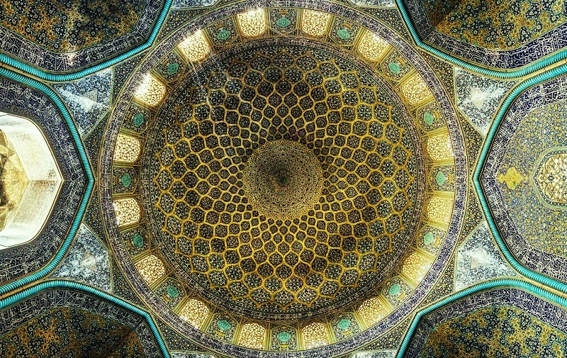 سقف مسجد شیخ لطف الله