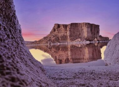 نمای ذخیره گاه زیست کره دریاچه ارومیه