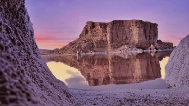 نمای ذخیره گاه زیست کره دریاچه ارومیه