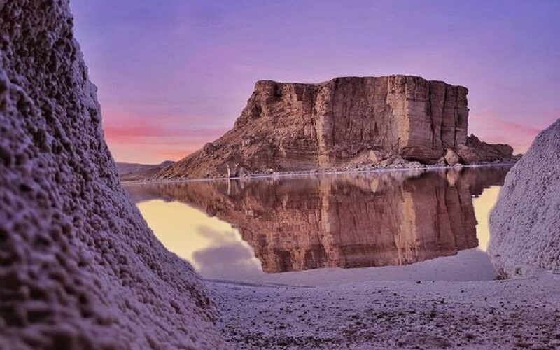 نمای ذخیره گاه زیست کره دریاچه ارومیه
