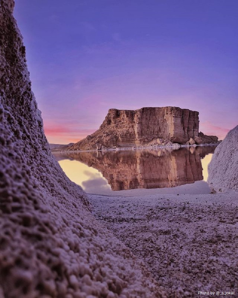 نمای ذخیره گاه زیست کره دریاچه ارومیه