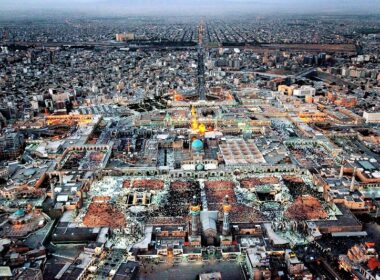 نمای هوایی حرم امام رضا-مجموعه حرم امام رضا