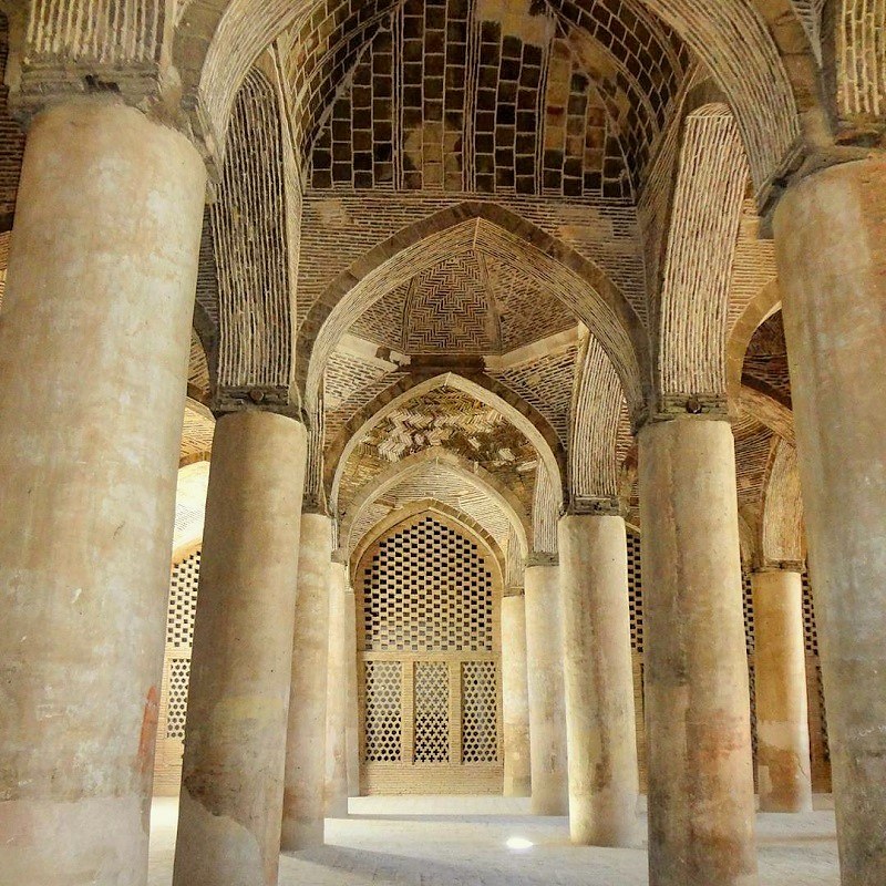 نمای شبستان مسجد جامع اصفهان (مسجد عتیق)