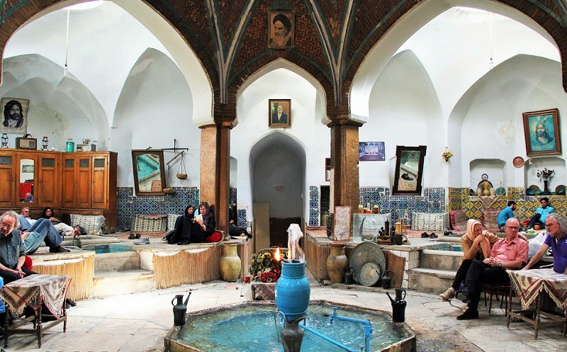 حمام سنتی بازار تاریخی کاشان
