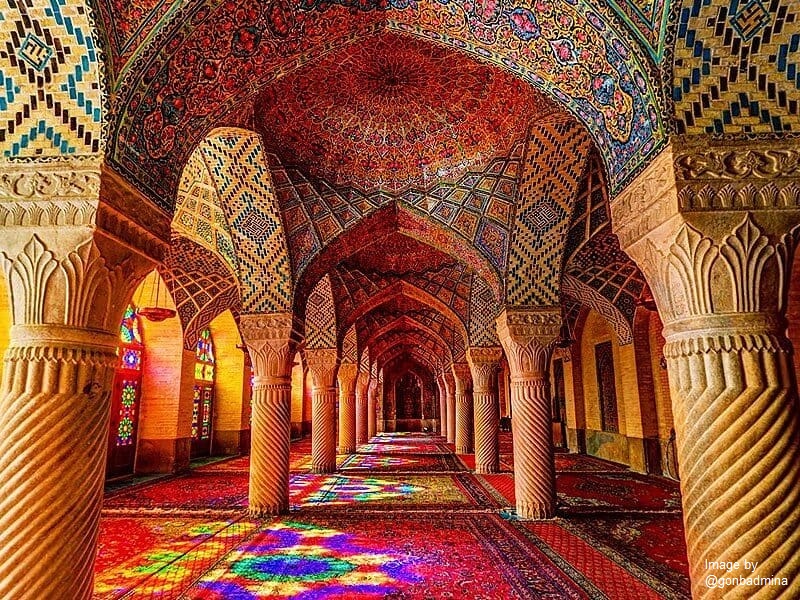 شبستان مسجد نصیرالملک شیراز