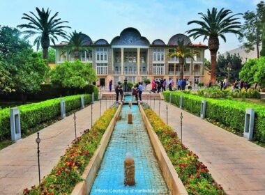نمای باغ ارم شیراز