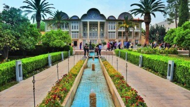 نمای باغ ارم شیراز