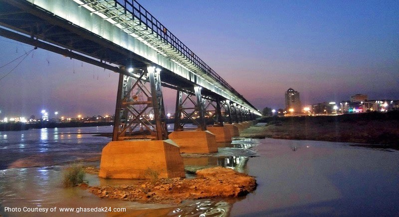 پل سیاه اهواز راه آهن سراسری ایران