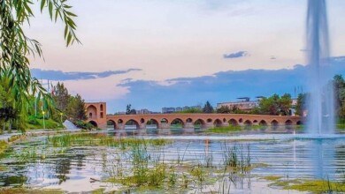 دورنمای پل شهرستان اصفهان