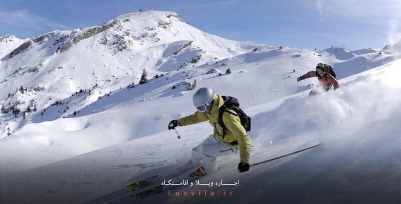 نمایی از پیست اسکی آبعلی