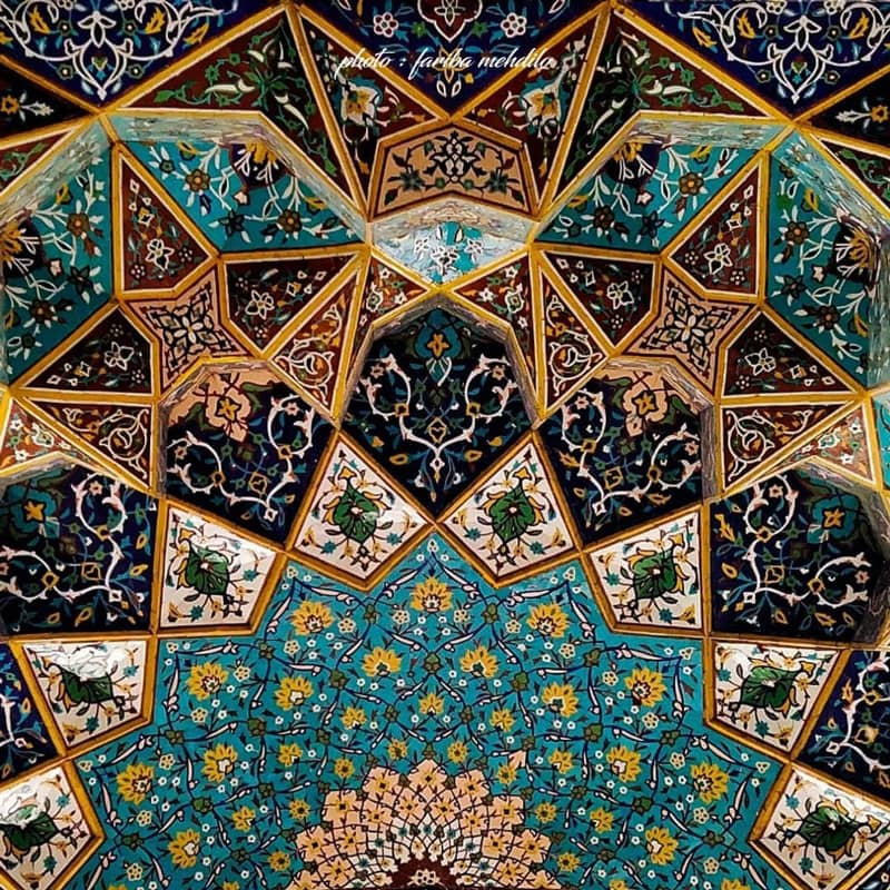 تزئینات دیدنی مسجد جامع زنجان