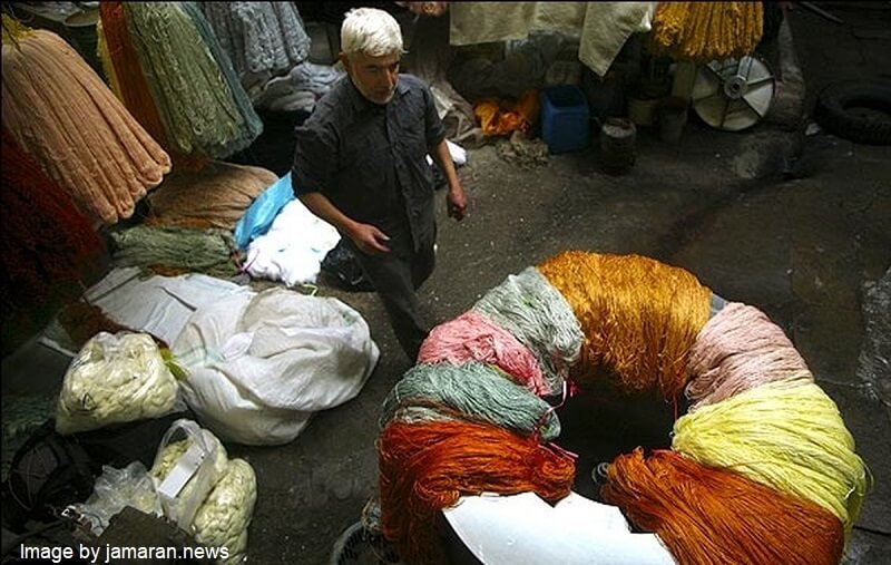 رنگرزی سنتی از صنایع دستی ایران