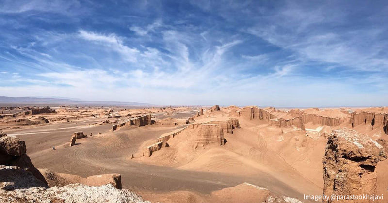 نمایی زیبا از کلوت های شهداد