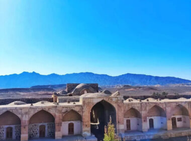 نمایی از کاروانسرای قصر بهرام