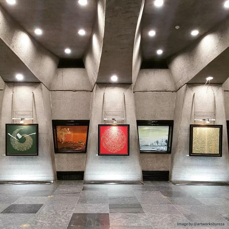 معماری داخلی و زیبای برج آزادی تهران