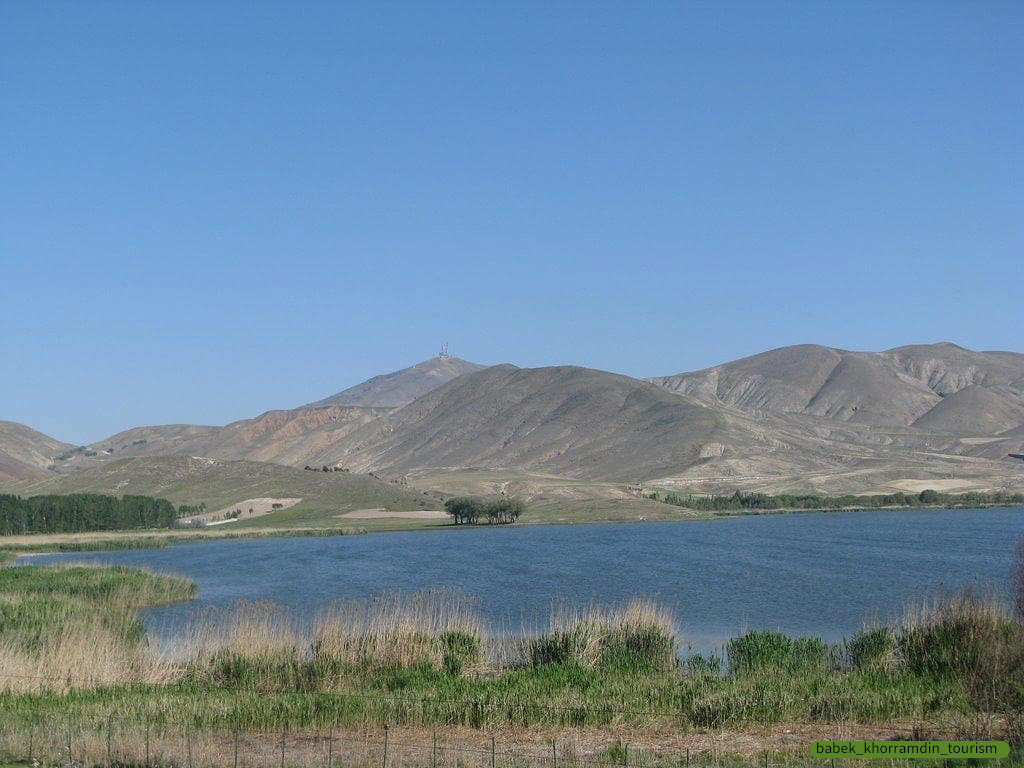 نمایی دیدنی از تالاب قوری گل تبریز