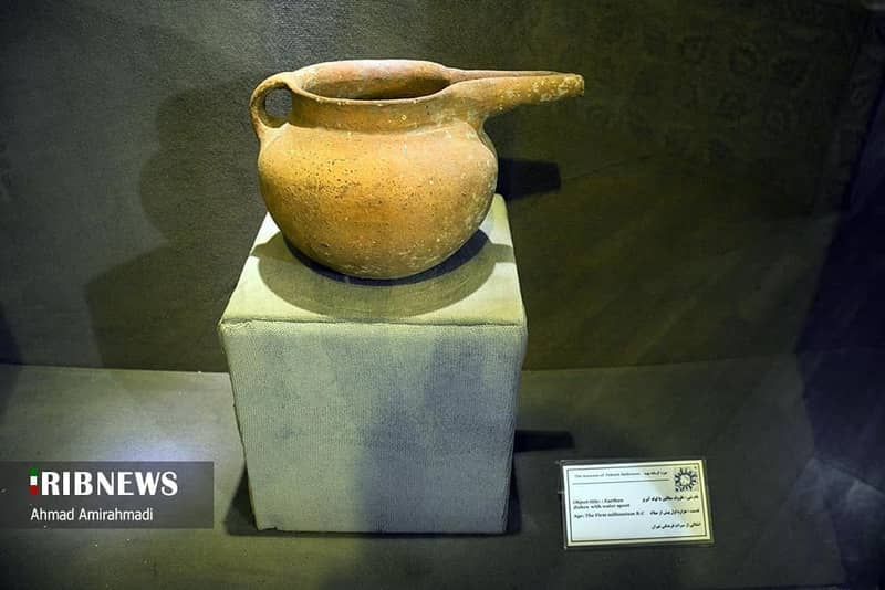 ظروف سفالی موجود در موزه پهنه سمنان