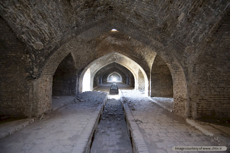 نمایی دیگر از کاروانسرای آهوان