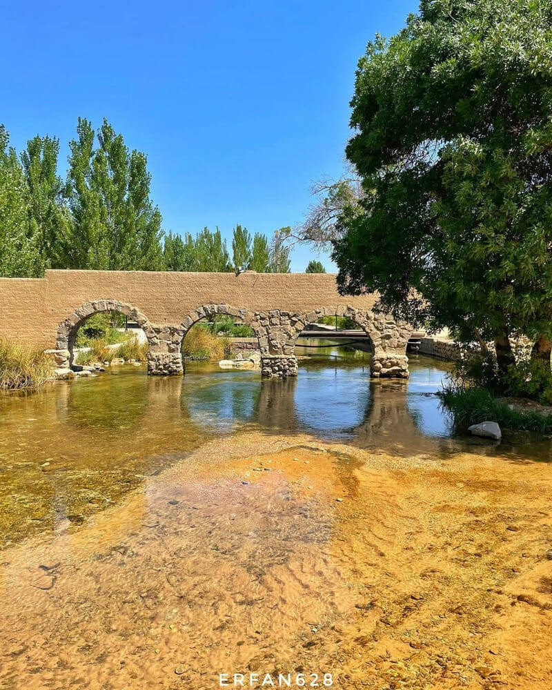 نمایی زیبا از چشمه علی دامغان