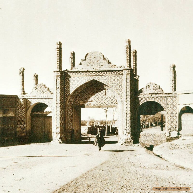 تصویری قدیمی از دروازه قزوین تهران