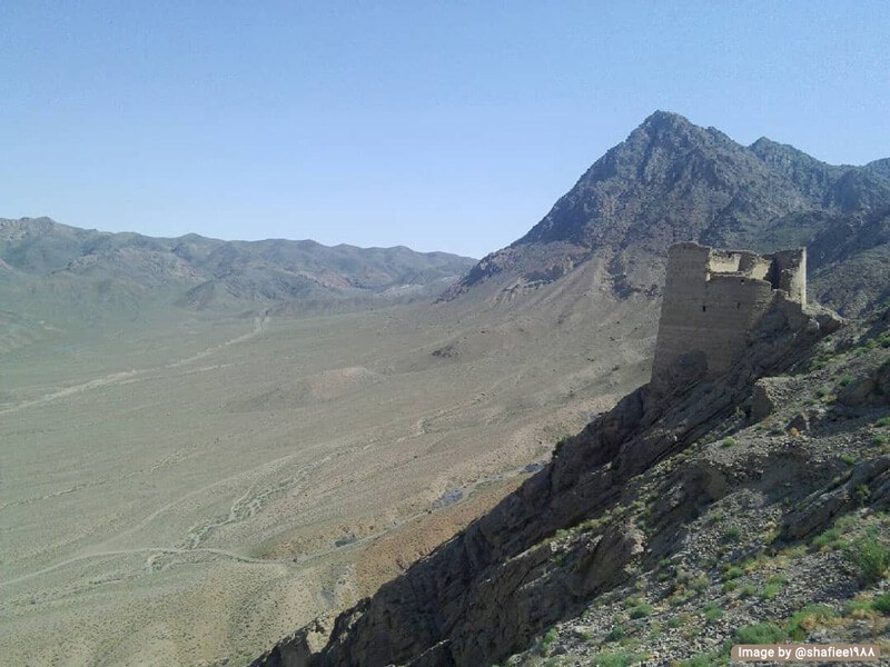 نمایی از قلعه گردکوه دامغان