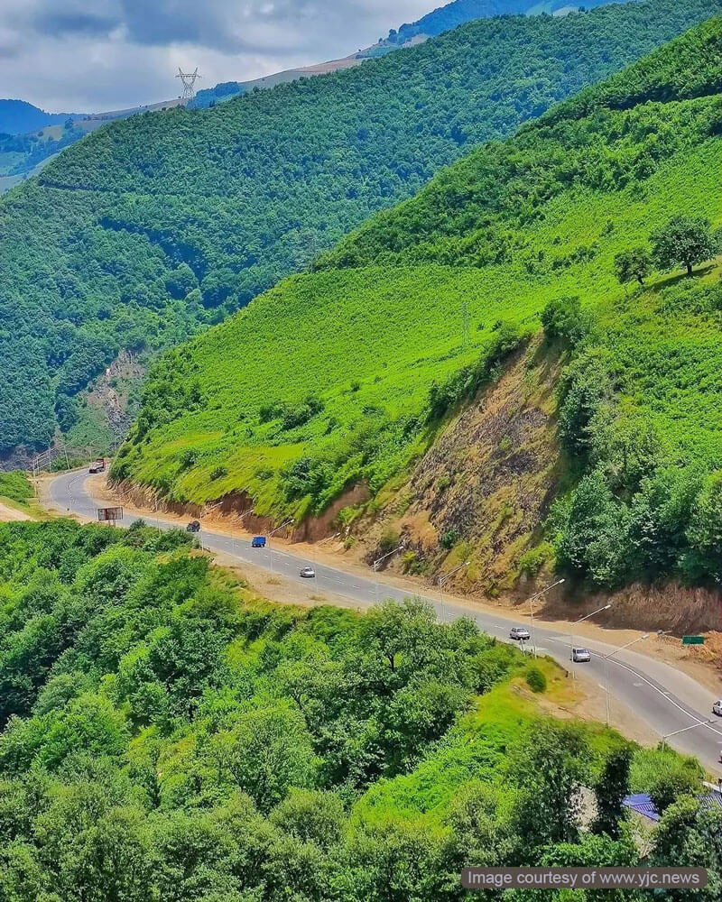 نمایی از گردنه حیران