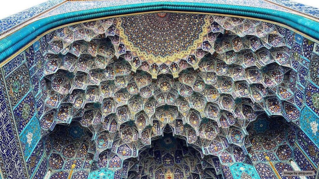 مقرنس کاری مسجد شاه اصفهان