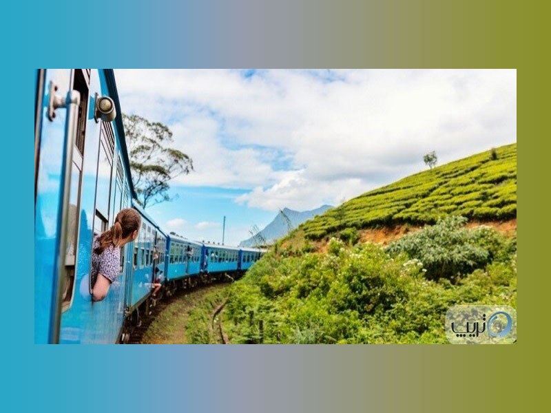 نمایی از قطار معروف سریلانکا