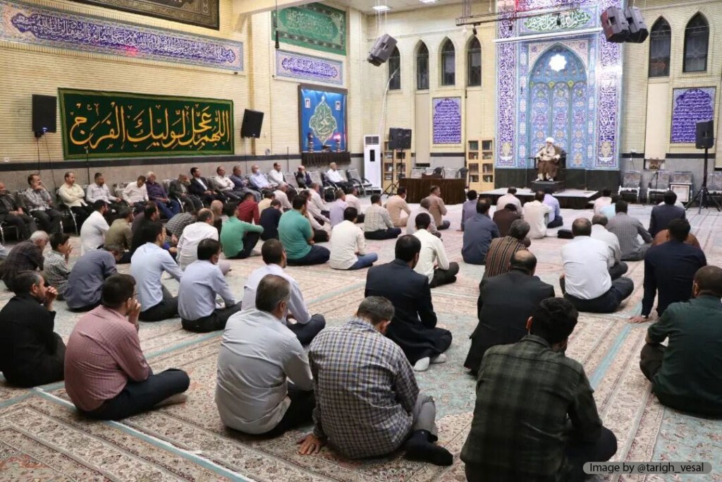 برگزاری مراسم مذهبی در مسجد جنرال