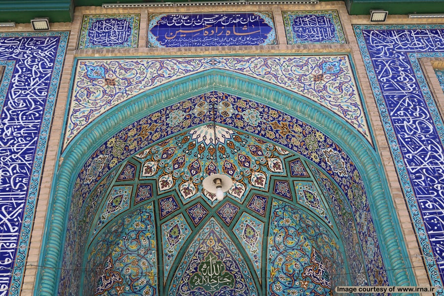 بخشی از معماری شاهزاده حسین همدان