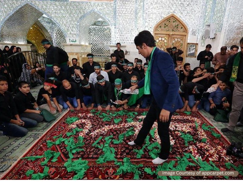 قالی‌شویان در مشهد اردهال کاشان