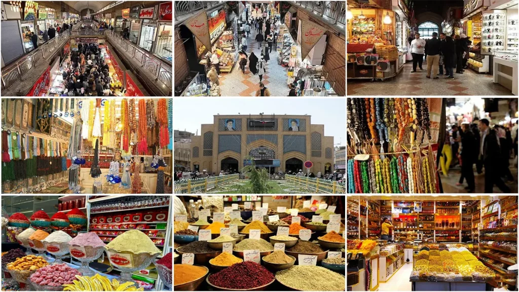 بخش های مختلف بازار رضای مشهد