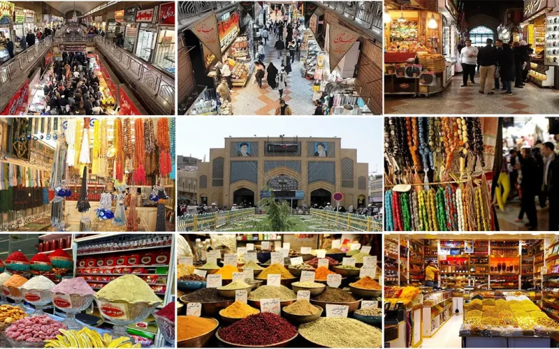 بخش های مختلف بازار رضای مشهد