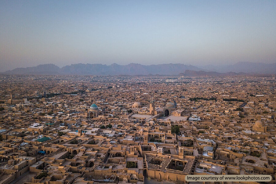 نمایی از شهر زیبای یزد